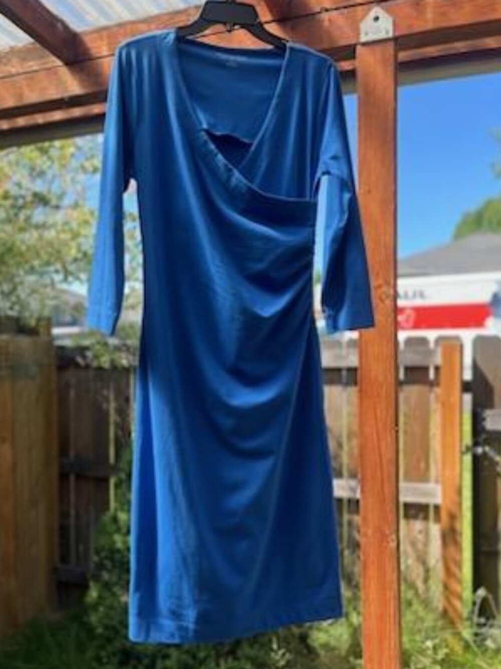 Soft Surroundings Cobalt Blue Wrap Dress-Size TS-Tall Small